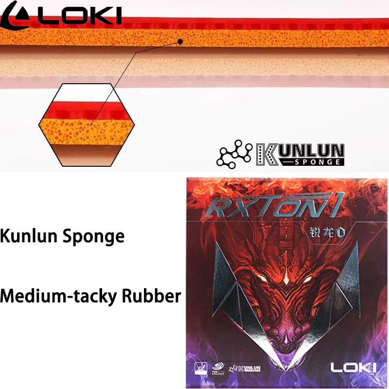 Table Tennis Loki - لوكي - مطاط تنس الطاولة RXTON