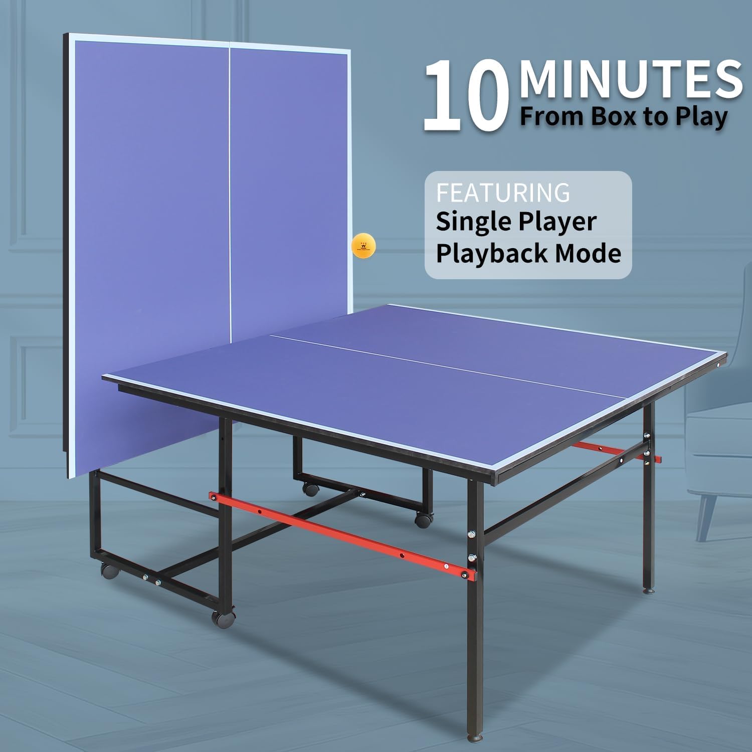 طاولة تنس طاولة محمولة بطول 8  - مراجعة Table Tennis Olympics وسعره