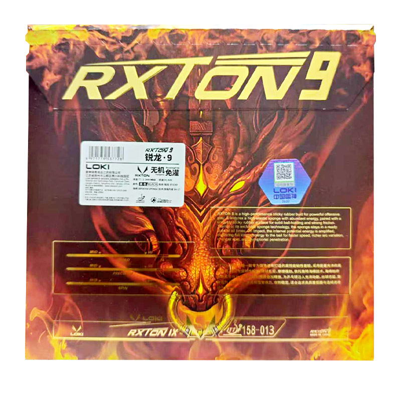 مطاط تنس الطاولة LOKI RXTON 9  - مراجعة Table Tennis Loki وسعره